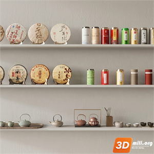 Tea Set 3D Model